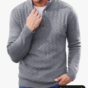 Men's Stylish Gray Sweater